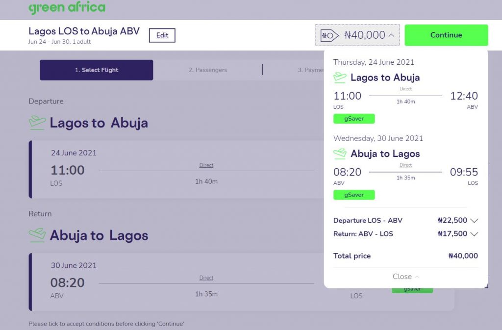 cheapest flight from lagos to abuja

