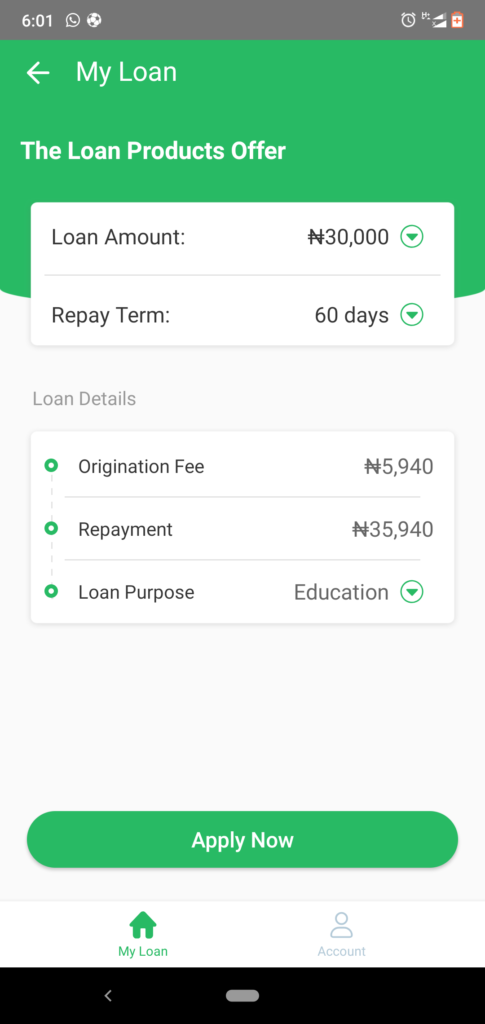 borrow money from opay